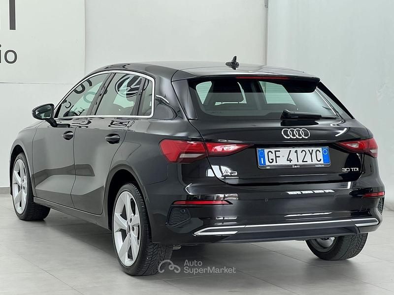 Usata Audi A3 Advanced 116 CV (85 kW) 2021 Nero Berlina