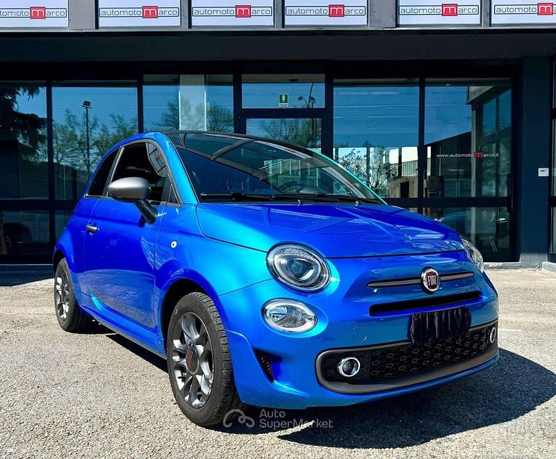 Usata Fiat 500C Sport 69 CV (50 kW) 2019 Blu Cabrio