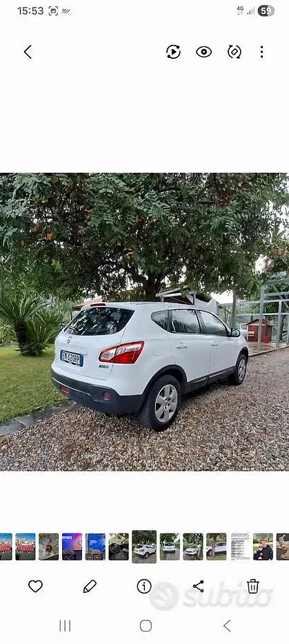 Usata Nissan Qashqai 115 CV (84 kW) 2012 Bianco SUV