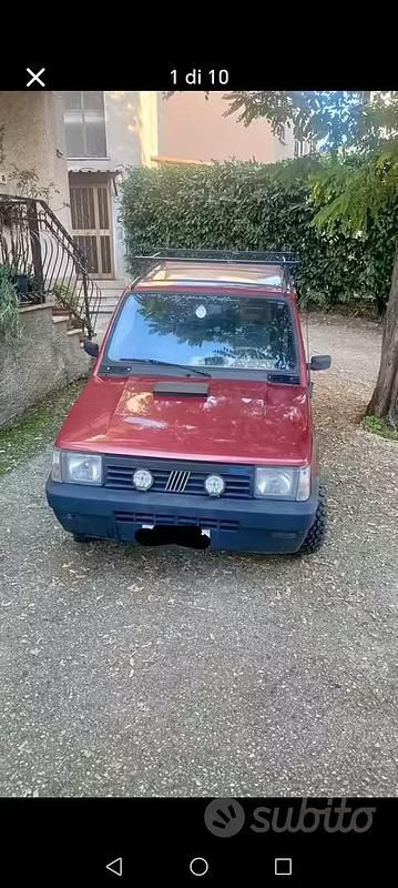 Usata Fiat Panda 4x4 Club 50 CV (36 kW) 1996 Rosso Utilitaria
