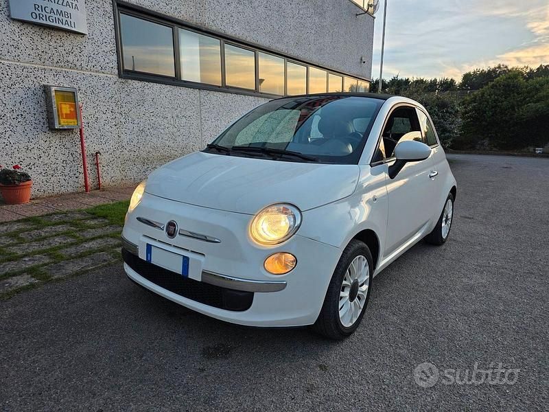 Bianco Usata 2015 Fiat 500C Lounge Cabrio | 9300 € (Buon prezzo) - Immagine 1/4