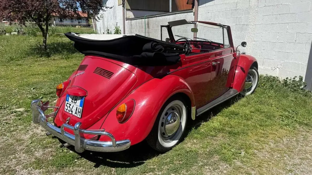 Usata VW Type 3 Karmann 54 CV (39 kW) 1967 Rosso Cabrio