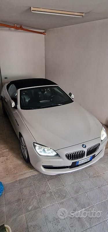 Usata BMW 640 Cabriolet Comfort Edition 313 CV (230 kW) 2013 Bianco Cabrio