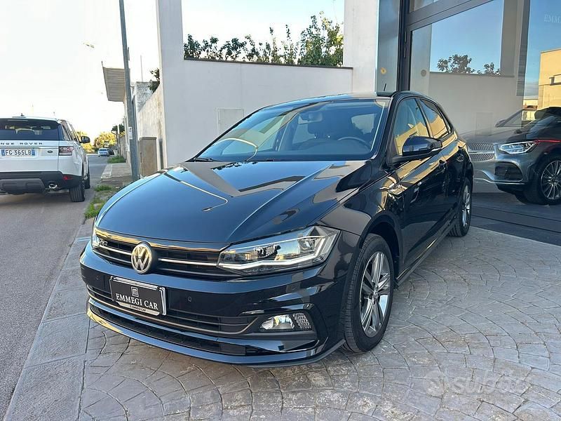 Usata VW Polo R-line 95 CV (69 kW) 2018 Nero Berlina