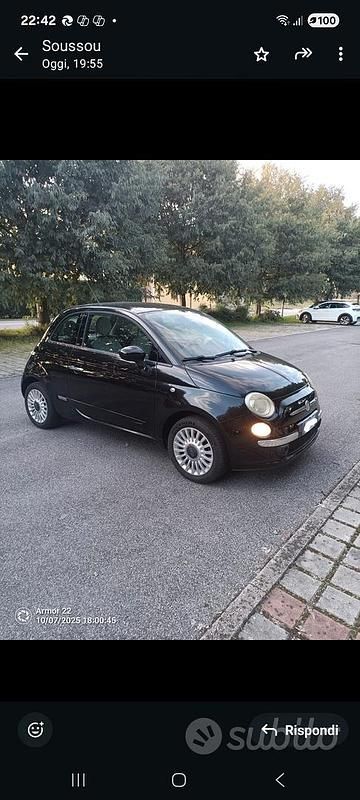 Usata Fiat 500 2009 Nero Berlina