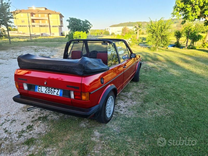 Usata VW Golf Cabriolet 50 CV (36 kW) 1982 Rosso Cabrio