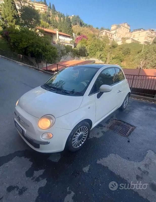 Usata Fiat 500 Lounge 2009 Bianco Cabrio