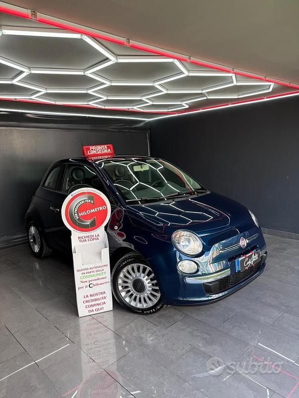 Usata Fiat 500 Lounge 69 CV (50 kW) 2014 Blu Berlina