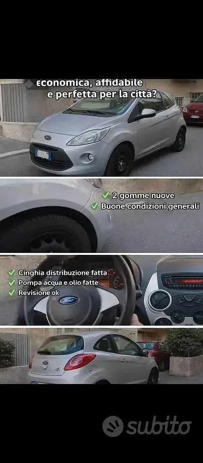 Usata Ford Ka 69 CV (50 kW) 2008 Grigio Utilitaria