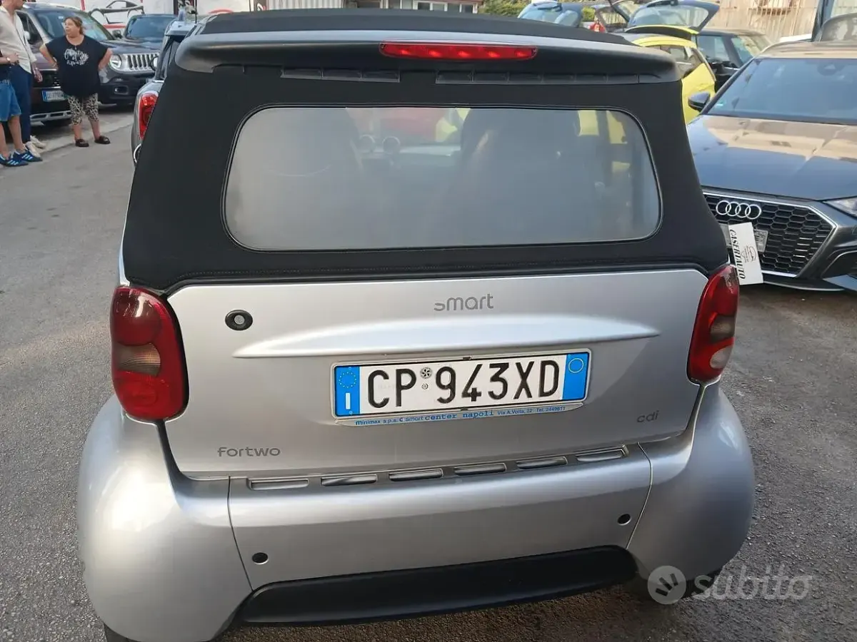 Usata Smart ForTwo Cabrio Pure 41 CV (30 kW) 2004 Nero Cabrio
