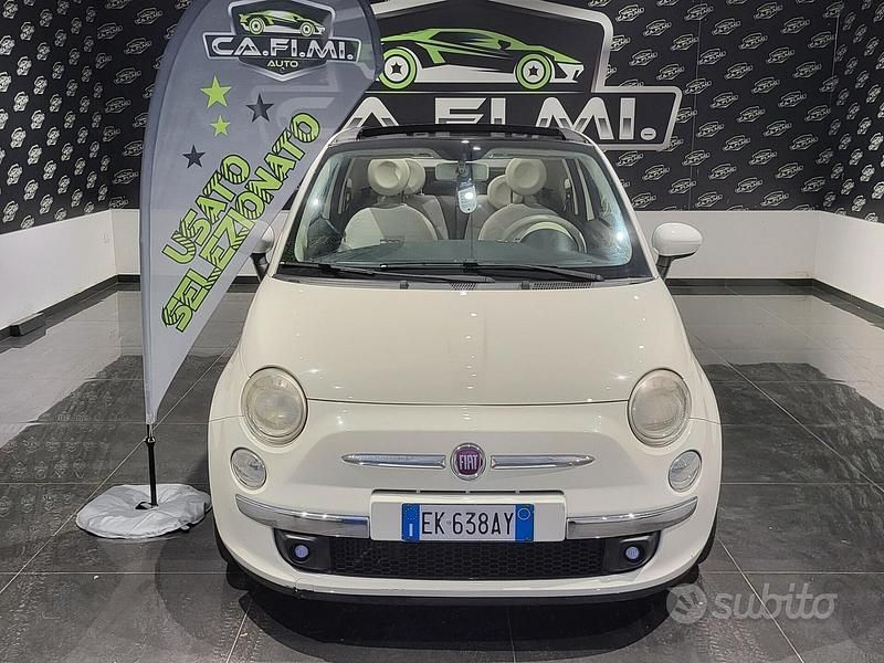 Usata Fiat 500C Lounge 95 CV (69 kW) 2012 Bianco Cabrio