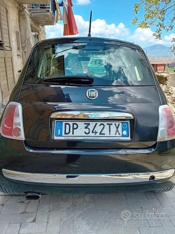 Usata Fiat 500 2008 Nero Utilitaria