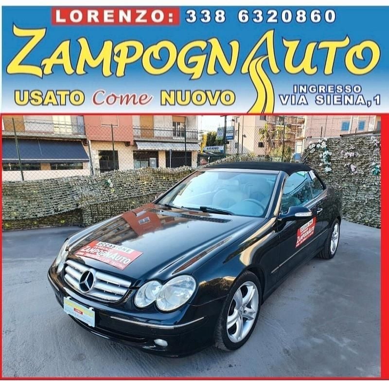 Nero Usata 2003 Mercedes CLK240 Avantgarde Cabrio | 7900 € (Buon prezzo) - Immagine 1/4