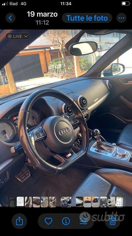 Usata Audi S3 300 CV (220 kW) 2013 Nero