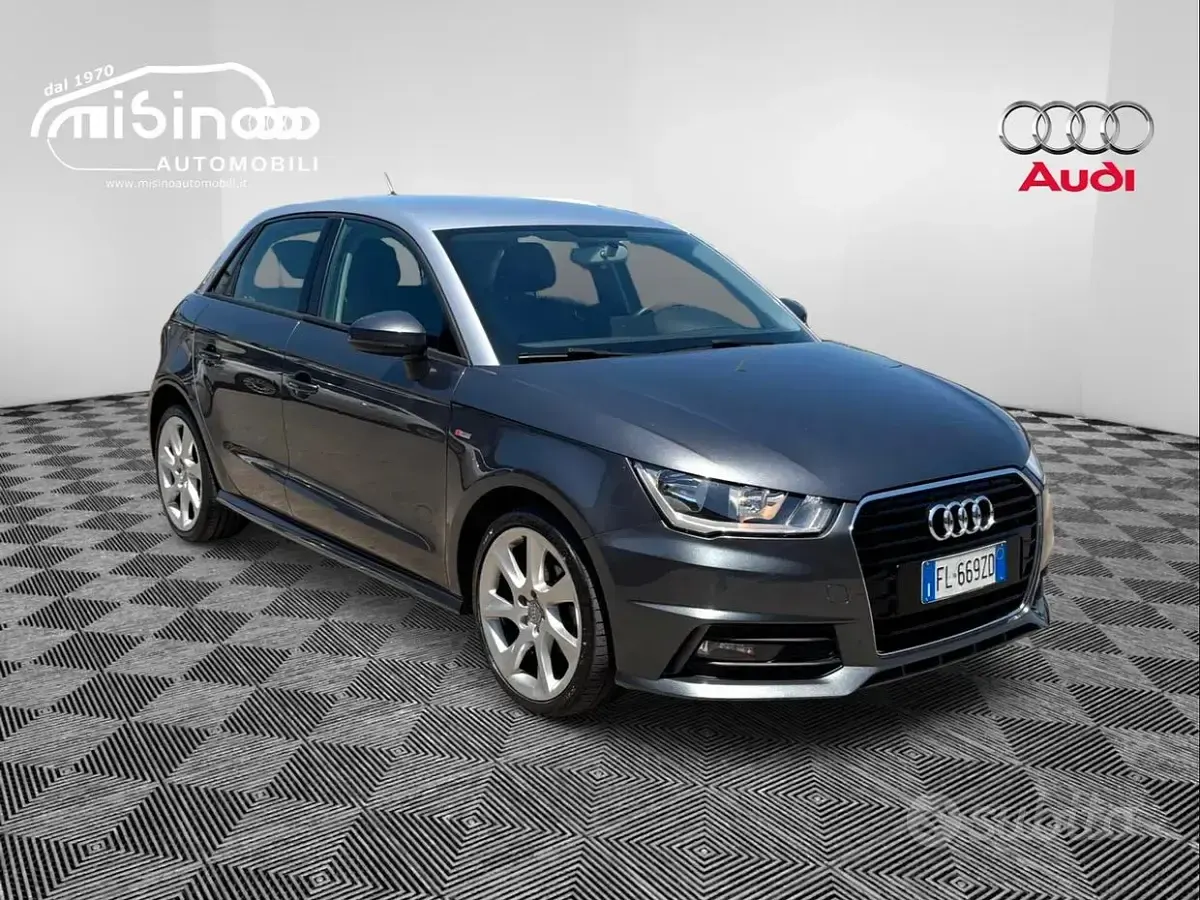 Usata Audi A1 S-Line 90 CV (66 kW) 2017 Grigio Utilitaria