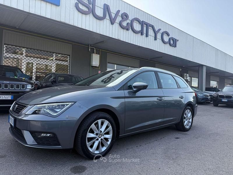 Usata Seat Leon Business 116 CV (85 kW) 2017 Grigio Station wagon
