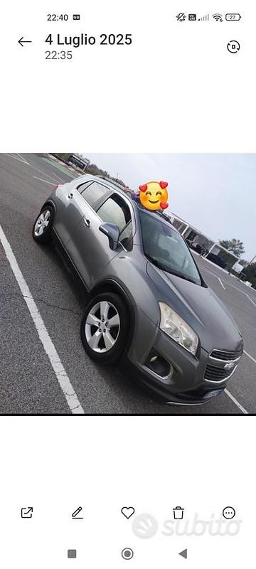 Usata Chevrolet Trax 131 CV (96 kW) 2013 Grigio SUV
