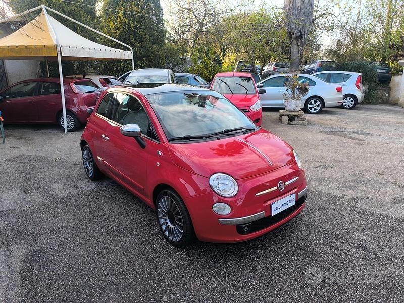 Usata Fiat 500 Lounge 75 CV (55 kW) 2008 Rosso Berlina