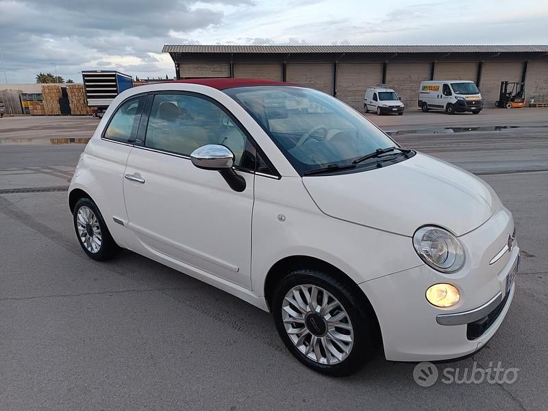 Usata Fiat 500C 95 CV (69 kW) 2014 Bianco Cabrio