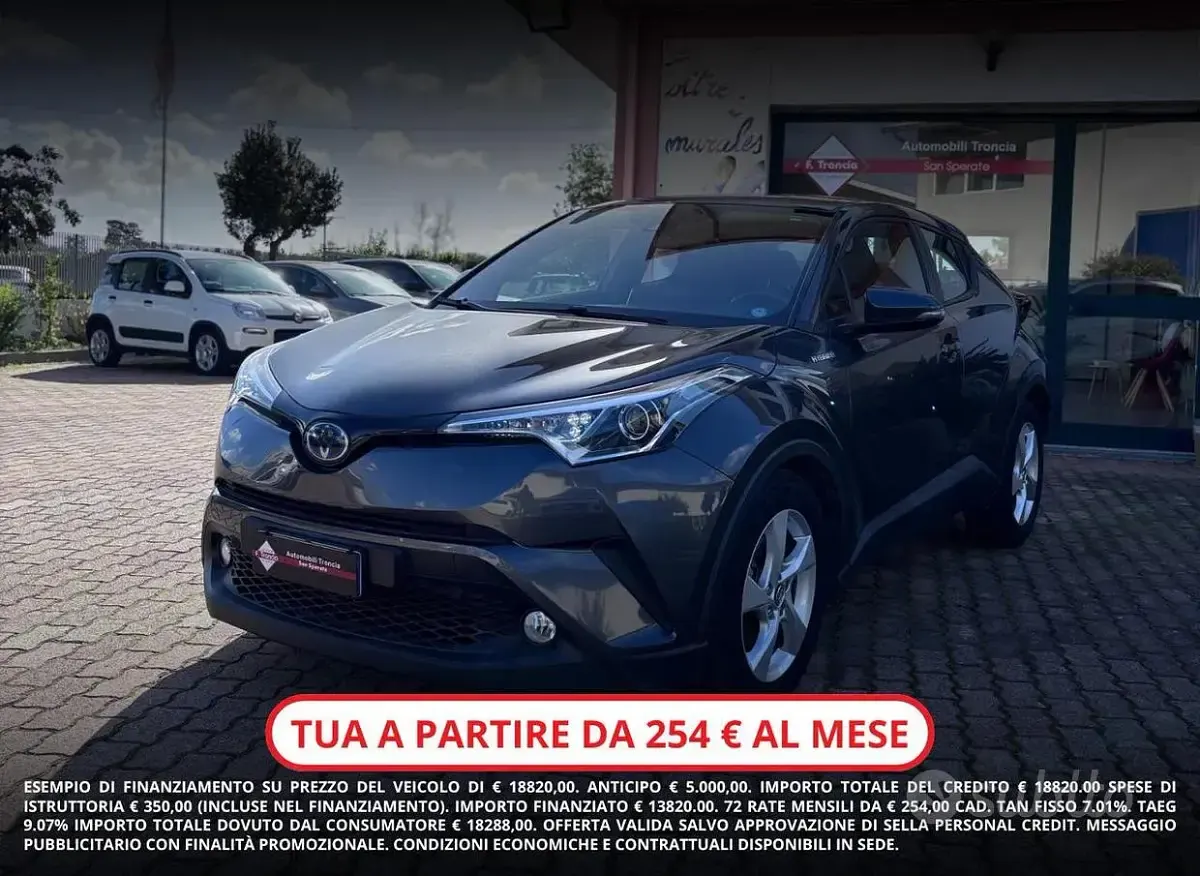 Usata Toyota C-HR Business Edition 98 CV (72 kW) 2018 Grigio SUV