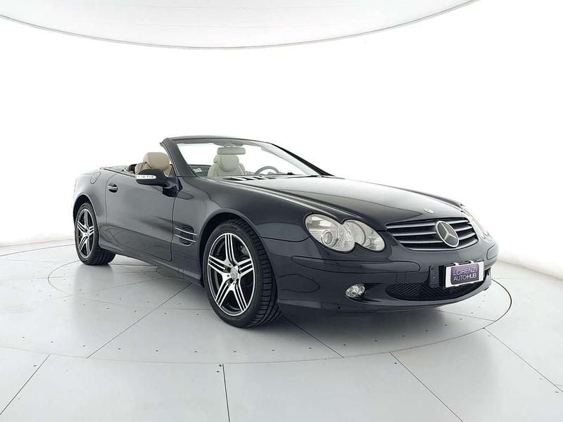 Usata Mercedes SL500 Avantgarde 306 CV (225 kW) 2001 Blu Cabrio