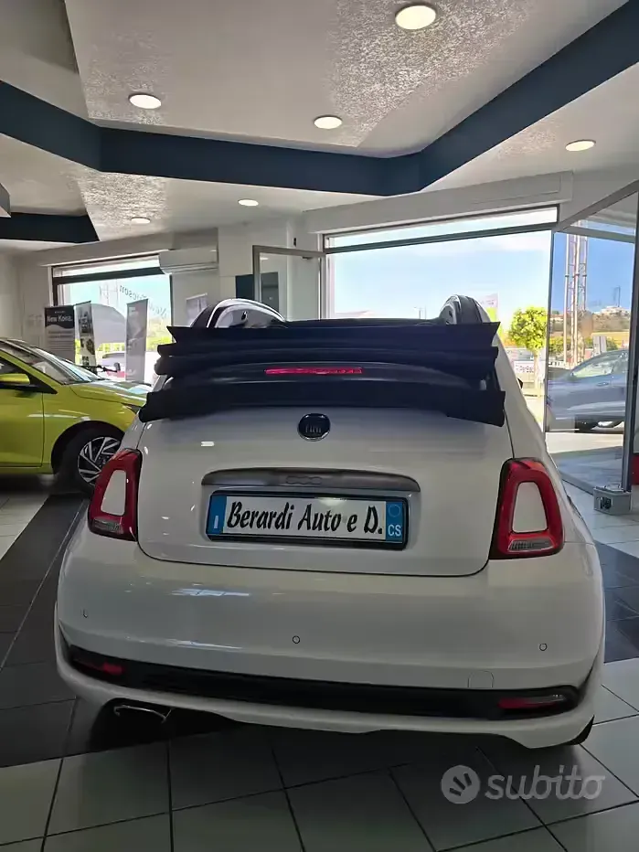 Usata Fiat 500C S 69 CV (50 kW) 2019 Bianco Cabrio