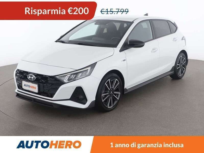 Bianco Usata 2021 Hyundai i20 N Line Due volumi | 15.599 € (Buon prezzo) - Immagine 1/3
