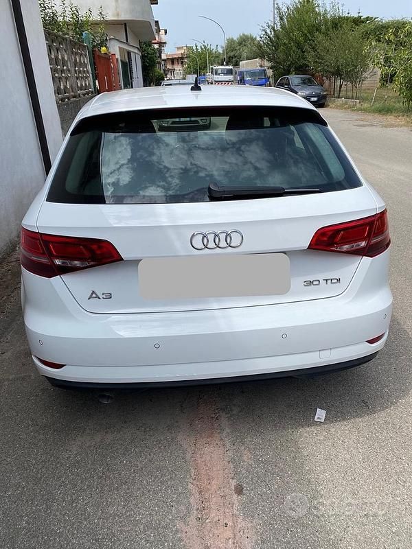 Usata Audi A3 110 CV (80 kW) 2018 Bianco Berlina