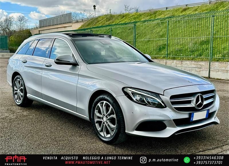 Usata Mercedes C200 Premium 136 CV (100 kW) 2016 Argento Station wagon