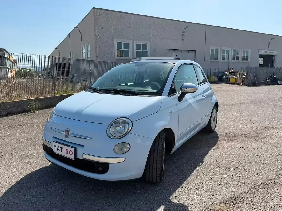 Usata Fiat 500 69 CV (50 kW) 2009 Bluazzurro Cabrio