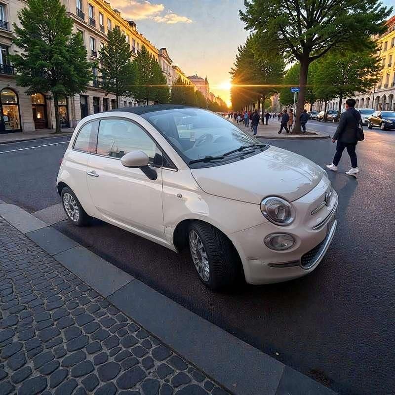 Usata Fiat 500C Lounge 86 CV (63 kW) 2018 Bianco Cabrio