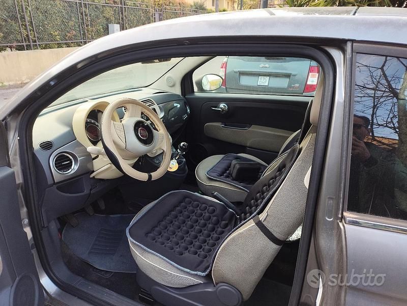 Usata Fiat 500 75 CV (55 kW) 2009 Grigio Cabrio