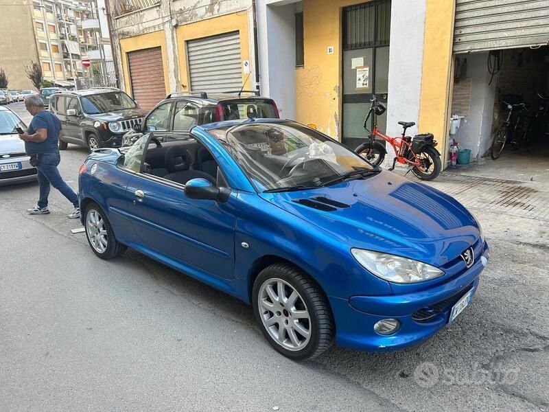 Usata Peugeot 206 60 CV (44 kW) 2005 Blu Cabrio