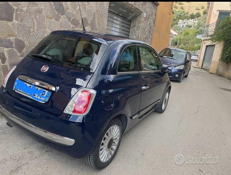 Usata Fiat 500 69 CV (50 kW) 2009 Blu Utilitaria