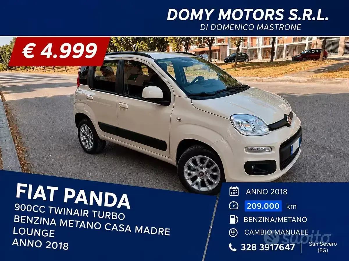 Usata Fiat Panda Lounge 70 CV (51 kW) 2018 Utilitaria