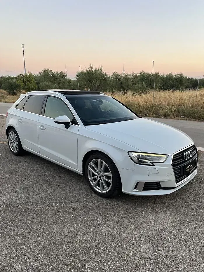Usata Audi A3 Design 116 CV (85 kW) 2018 Bianco Berlina