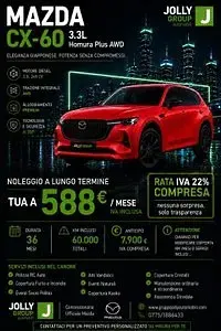 Nuova Mazda CX-60 Homura-Line 200 CV (147 kW) 2026 Rosso SUV