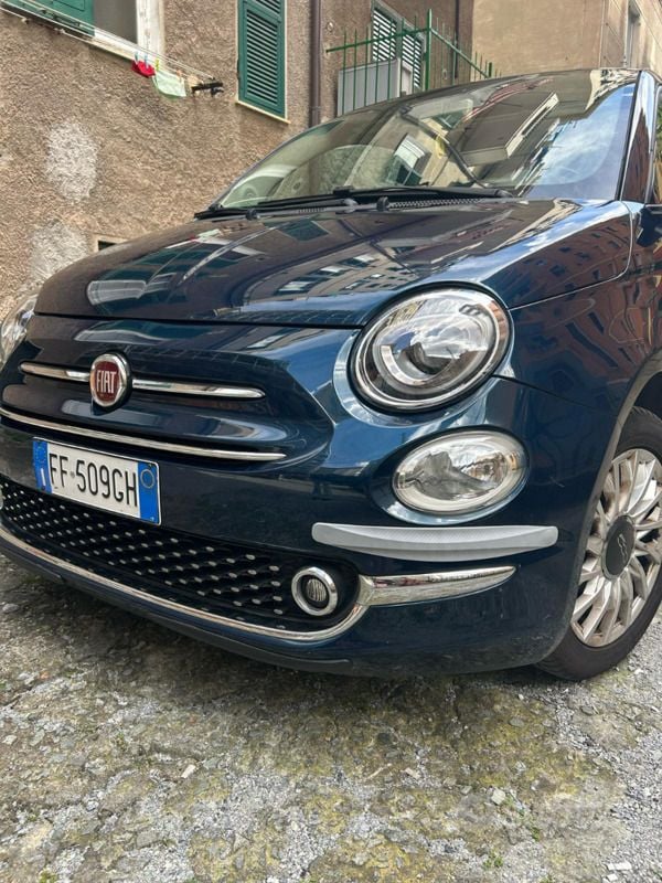 Usata Fiat 500 Lounge 70 CV (51 kW) 2016 Blu Utilitaria