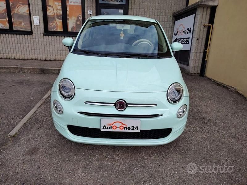 Usata Fiat 500 Pop Star 69 CV (50 kW) 2016 Verde acqua pastello Utilitaria