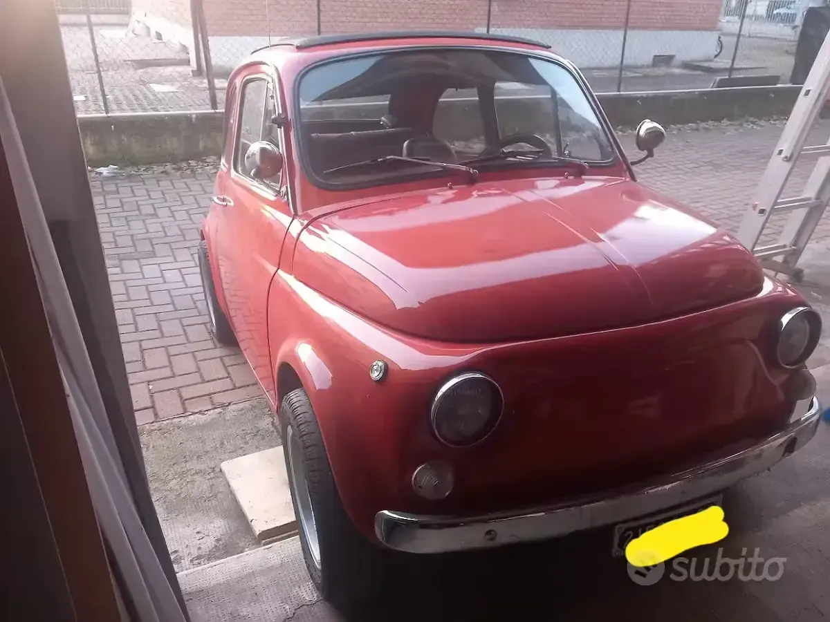 Usata Fiat 500 1970 Rosso Utilitaria
