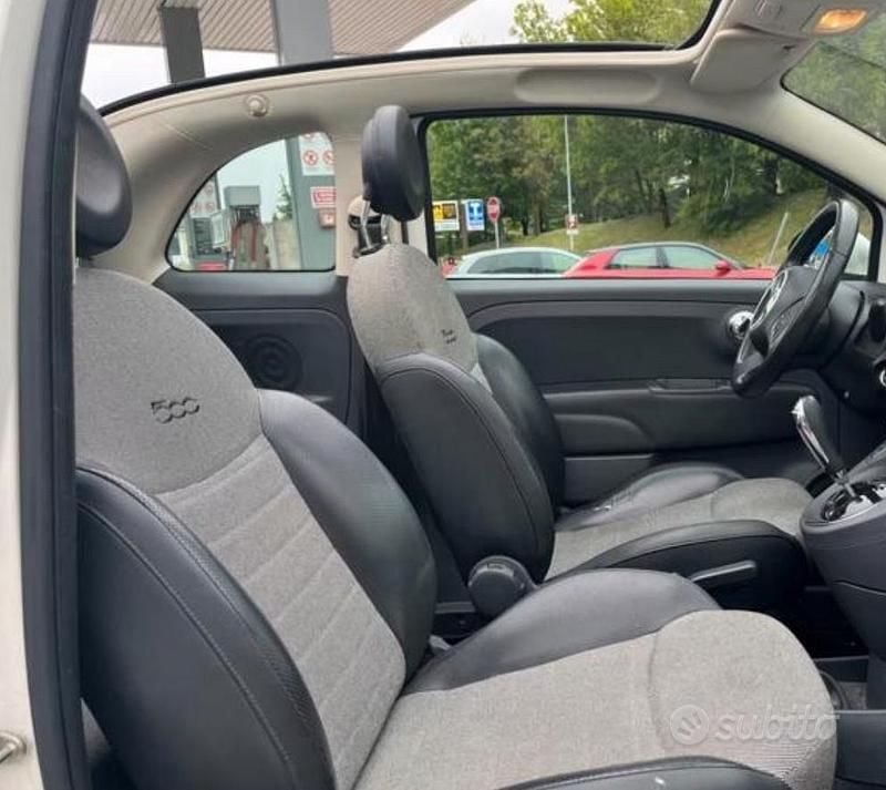 Usata Fiat 500C Lounge 69 CV (50 kW) 2014 Bianco Cabrio