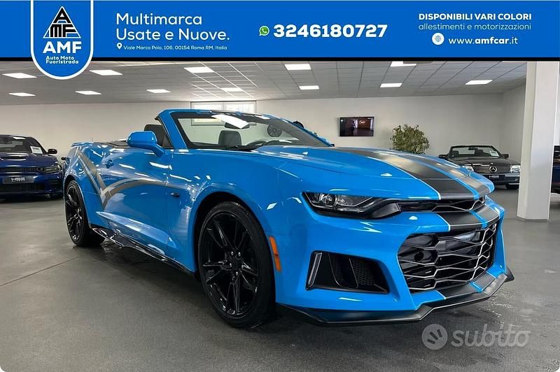 Usata Chevrolet Camaro 275 CV (202 kW) 2022 Blu Cabrio