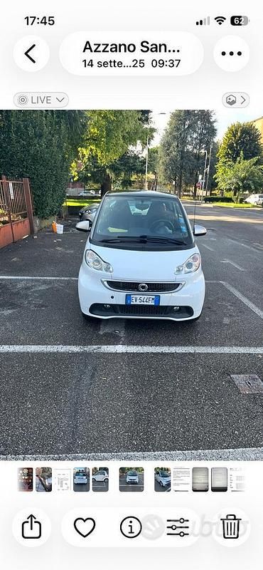 Usata Smart ForFour 2014 Bianco Utilitaria