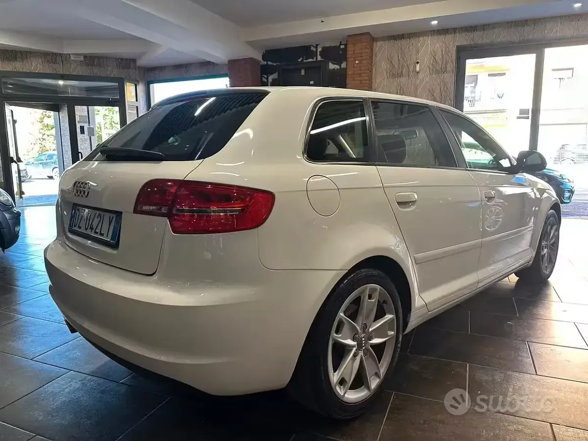 Usata Audi A3 Ambition 160 CV (117 kW) 2009 Bianco Utilitaria