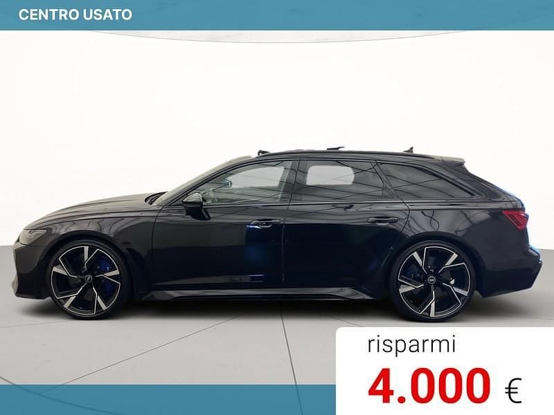 Usata Audi RS6 Comfort 600 CV (441 kW) 2021 Nero sebring effetto cristallo Station wagon