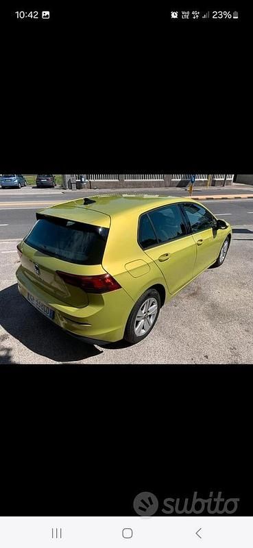 Usata VW Golf VII 115 CV (84 kW) 2021 Giallo Utilitaria