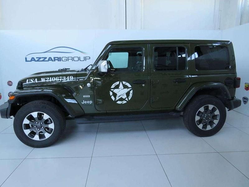 Usata Jeep Wrangler Unlimited Sahara 272 CV (200 kW) 2022 Verde SUV