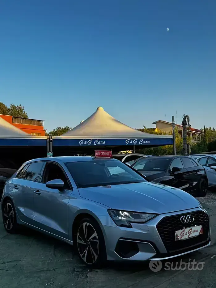 Usata Audi A3 Advanced 116 CV (85 kW) 2022 Grigio Berlina