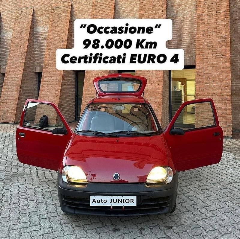 Usata Fiat 600 Active 54 CV (39 kW) 2008 Rosso Berlina