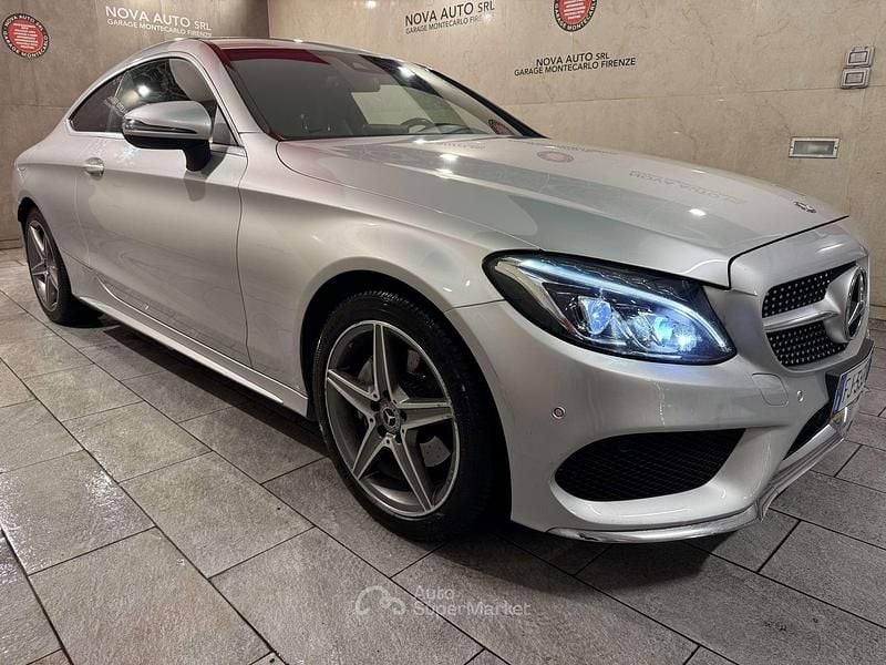 Usata Mercedes C220 Premium 170 CV (125 kW) 2017 Argento Coupé